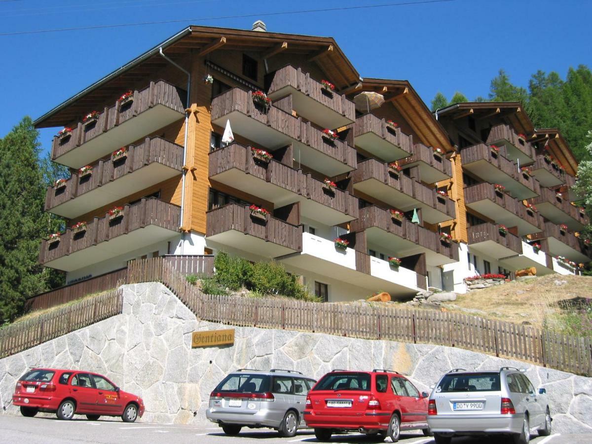 Ferienwohnung Haus Gentiana A Grächen Exterior foto