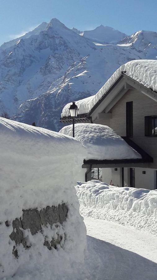 Ferienwohnung Haus Gentiana A Grächen Exterior foto